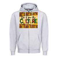 Heather Grey do it for the culture juneteenth tumbler Zipper Hoodie - BarkalooDesign