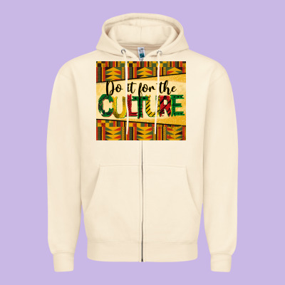 Do It For The Culture Juneteenth Tumbler Zipper Hoodie Designed By Barkaloodesign
