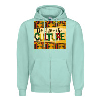 Seafoam do it for the culture juneteenth tumbler Zipper Hoodie - BarkalooDesign