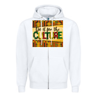 White do it for the culture juneteenth tumbler Zipper Hoodie - BarkalooDesign