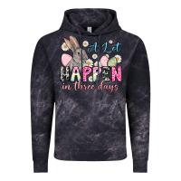 Cloud Black Easter Day A lot can happen in three days Vintage Hoodie - OliviaCreatesArt