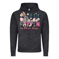 Vintage Black Easter Day A lot can happen in three days Vintage Hoodie - OliviaCreatesArt
