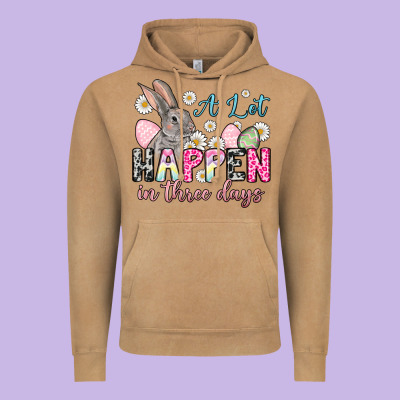 Easter Day A Lot Can Happen In Three Days Vintage Hoodie Designed By Oliviacreatesart
