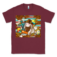 Burgundy western bunny Classic Tee - TumblerDesignByShophia
