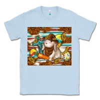 Dusty Blue western bunny Classic Tee - TumblerDesignByShophia