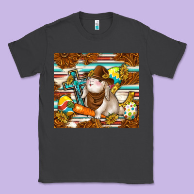 Western Bunny Classic Tee Designed By Tumblerdesignbyshophia