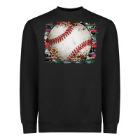 Black sports baseball background Heavyweight Sweatshirt - Artiststas