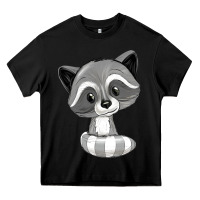 Black raccoon Heavy Core Tee - texasbilliewilder