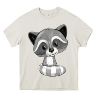 Cream raccoon Heavy Core Tee - texasbilliewilder