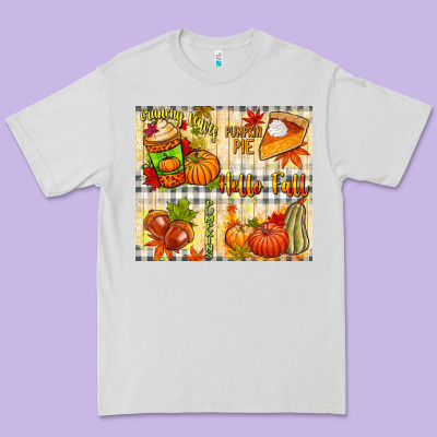 Hello Fall Pumpkins Premium Tee Designed By Nancycooperartshop