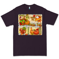 Plum Hello Fall pumpkins Premium Tee - NancyCooperArtShop