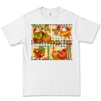 White Hello Fall pumpkins Premium Tee - NancyCooperArtShop