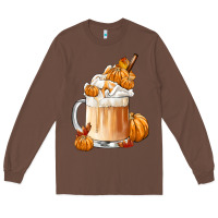 Chestnut Fall Coffee Long Sleeve Tee - FaDigitalArtStudio