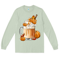 Matcha Fall Coffee Long Sleeve Tee - FaDigitalArtStudio