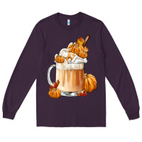 Plum Fall Coffee Long Sleeve Tee - FaDigitalArtStudio