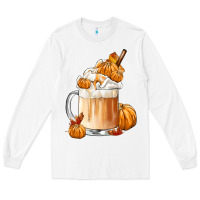 White Fall Coffee Long Sleeve Tee - FaDigitalArtStudio