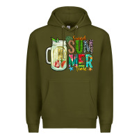 Army Green sweet summer time Premium Hoodie - CowhideDigitalArt