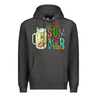 Charcoal Heather sweet summer time Premium Hoodie - CowhideDigitalArt