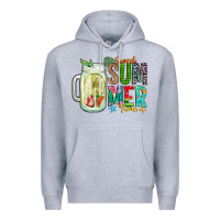 Heather Grey sweet summer time Premium Hoodie - CowhideDigitalArt