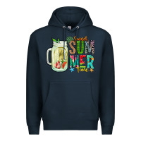 Navy sweet summer time Premium Hoodie - CowhideDigitalArt