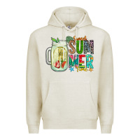 Oatmeal Heather sweet summer time Premium Hoodie - CowhideDigitalArt