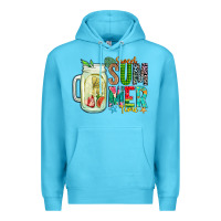 Ocean Blue sweet summer time Premium Hoodie - CowhideDigitalArt