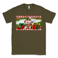 Army Green Stocked christmas farm Classic Tee - Artiststas