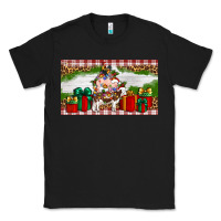 Black Stocked christmas farm Classic Tee - Artiststas