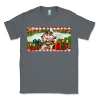 Charcoal Heather Stocked christmas farm Classic Tee - Artiststas