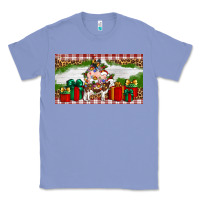 Colony Blue Stocked christmas farm Classic Tee - Artiststas