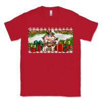 Red Stocked christmas farm Classic Tee - Artiststas