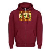Burgundy do it for the culture mousepad Zipper Hoodie - BarkalooDesign