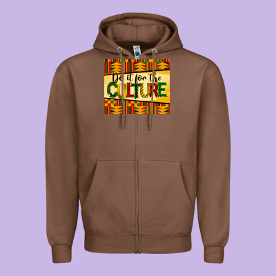 Do It For The Culture Mousepad Zipper Hoodie Designed By Barkaloodesign