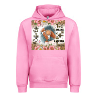 Fuchsia Pink first i drink the coffee then i do the things Urban Hoodie - JahusDesignShop