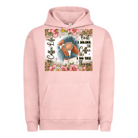 Pigment Salmon first i drink the coffee then i do the things Urban Hoodie - JahusDesignShop