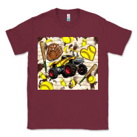 Burgundy softball crusher Classic Tee - TumblerDesignByShophia