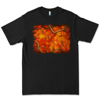 Black orange hunter camouflage pattern brushstroke Premium Tee - Jasminsmagicworld