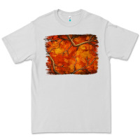 Dove Grey orange hunter camouflage pattern brushstroke Premium Tee - Jasminsmagicworld