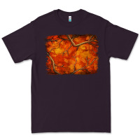 Plum orange hunter camouflage pattern brushstroke Premium Tee - Jasminsmagicworld