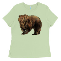 Matcha Grizzly Bear Ladies Tee - HowdyJamesFarm
