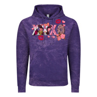 Cloud Purple Xoxo baby Cow Valentine's Day Vintage Hoodie - FaDigitalArtStudio