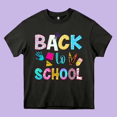 Back To School Heavy Core Tee Designed By Nancycooperartshop