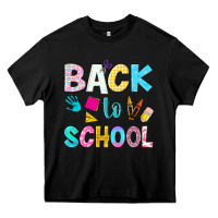 Black back to school Heavy Core Tee - NancyCooperArtShop