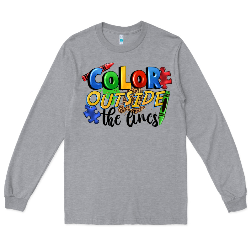 Color Outside The Lines Long Sleeve Tee by FaDigitalArtStudio | Teevron