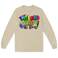 Mushroom Color outside the lines Long Sleeve Tee - FaDigitalArtStudio