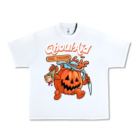 White cool ghoul aid funny ghoul pumpkin cute meme halloween t shirt Urban Heavy Tee - maiPhamDesign