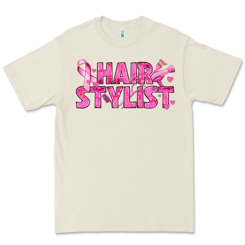 Breast Cancer Hair Stylist Premium Tee by texasbilliewilder | Teevron