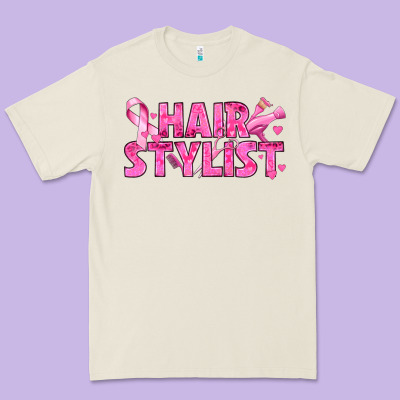 Breast Cancer Hair Stylist Premium Tee Designed By Texasbilliewilder