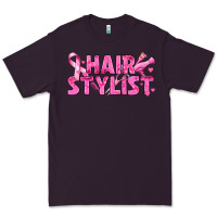 Plum Breast Cancer hair stylist Premium Tee - texasbilliewilder