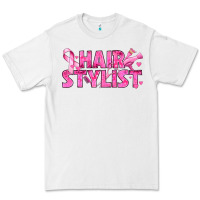 White Breast Cancer hair stylist Premium Tee - texasbilliewilder
